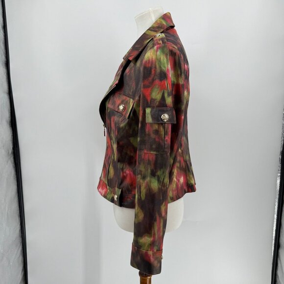 Insight New York Womens Vegan Leather Moto Jacket Size 8 - Picture 6 of 11